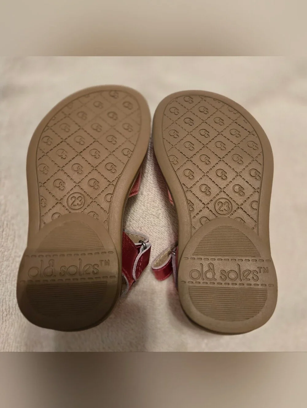 Old Soles Pink Metallic Star Sandals
